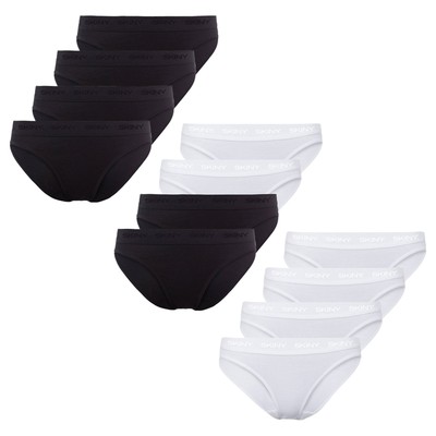 Skiny Women's Rio Brief, 4-Pack - Underwear, Cotton, Logo Band,...