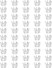 Mini 3D Crown Charm Spacer Beads for Necklace Bracelet Pendant Keychain Earrings