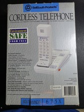 Vintage Bellsouth Southwind 675x Cordless Telephone Complete In Box 10 Channel