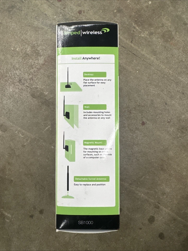 Amplificador de Señal Wi-Fi Amped Inalámbrico Alta Potencia 1000mW (SB1000) Foto 4 de 4