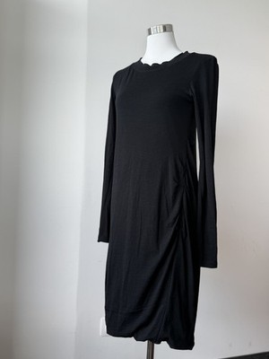 Brunello Cucinelli Asymmetrisches Jersey-Kleid aus Wolle - Schwarz, IT 44