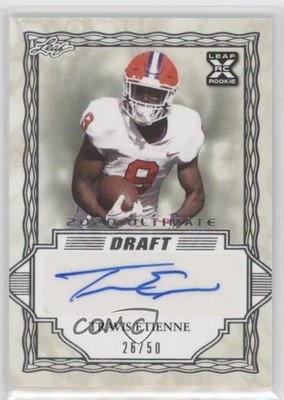 2021 Leaf Ultimate Draft 26/50 Travis Etienne #BA-TE1 Rookie Auto RC 2u3