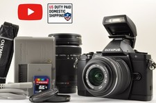  US Duty Paid OLYMPUS OM-D E-M5 BLACK Digital mirrorless w/ 14-42mm 40-150mm