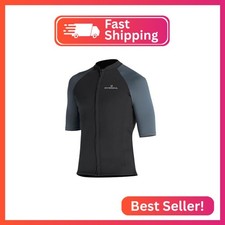 Wetsuit Top Men Short Sleeve Front Zip Wetsuit Jacket 1.5mm Neoprene Swimsuit fo