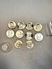 10 MIXED DATE FRANKLIN HALF CH. BRILLIANT UNC. 90% SILVER BU 10 COIN 1/2 $5 ROLL