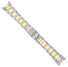 20MM 14K GOLD TWO TONE OYSTER BAND FOR ROLEX DATEJUST 16220 16248 16263 16364