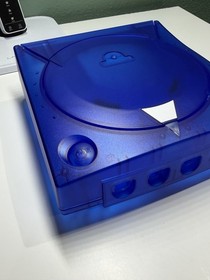 SEGA Dreamcast Clear Replacement Shell Housing Blue Transparent Kit