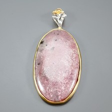 Jewelry gift 40 ct+ Natural Jasper Pendant 925 Sterling Silver  /NP53066