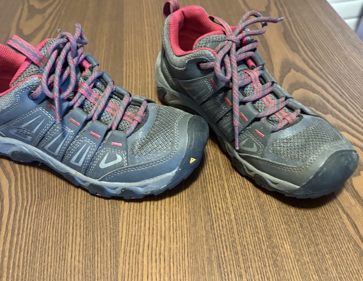 Scarpe da trekking donna Keen Oakridge basse grigio rosa taglia 6 5 LEGGI DESCRIZIONE!