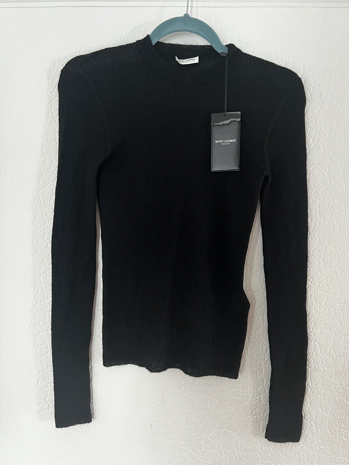 SAINT LAURENT MAGLIONE DONNA MISTO MOHAIR TAGLIA L