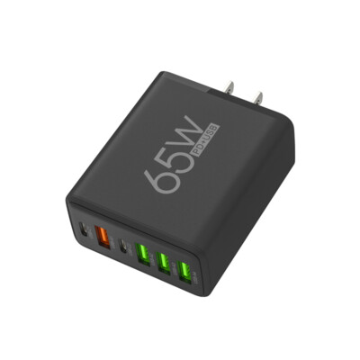 65W 4USB Type C Fast Wall Charger PD QC3.0 Adapter for MacBook iPhone Samsung US