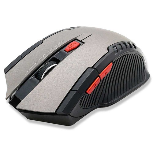 Souris Gamer Sans Fil USB 2.0 Wireless RF pour Windows 10 7 Vista XP GF2430 Gris