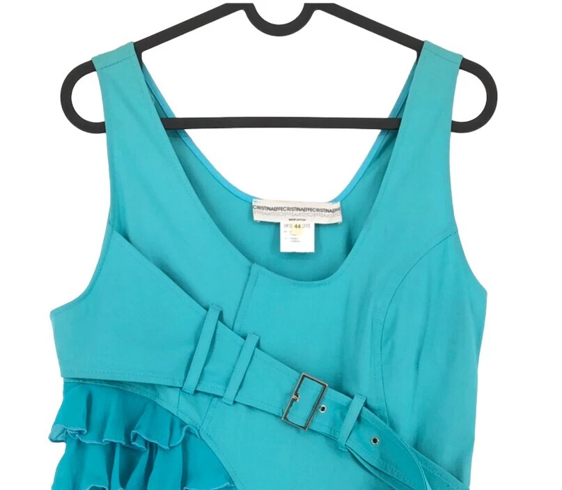 Vestido azul sin mangas CRISTINAEFFE para mujer talla 44 Foto 3 de 4