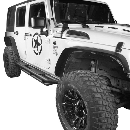 Hooke Road 4PCS Fender Flares + 2PCS Front Inner Fender Liners for Jeep JK 07-18 - Bild 4 von 13