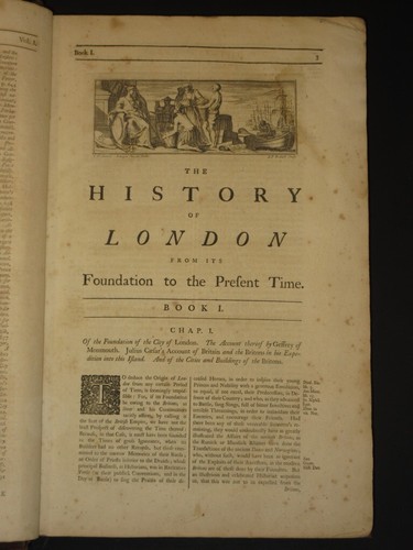 The History of London WILLIAM MAITLAND 1756 2nd Edition Folio/Leather Binding - Picture 6 of 10