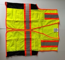CONDOR 53YM82A High-Visibility Vest: ANSI Class Size L Lime, Mesh Polyester,