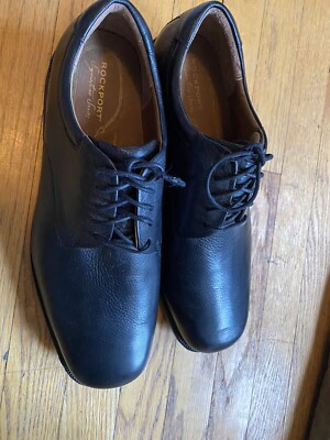MENS ROCKPORT SIGNATURE SERIES Black Leather Size 13 W  display picture 3