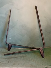  Antiche Staffe ANGOLARI in ferro battuto a mano Per Porta In Legno vedi foto