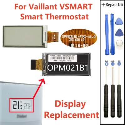 Display For Vaillant vSMART Internet Room Thermostat 2.13 in 122x250 Screen Part