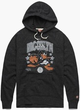HOMAGE NBA Brooklyn Nets x Space Jam Sweatshirt Gray Hoodie Daffy Duck Size M