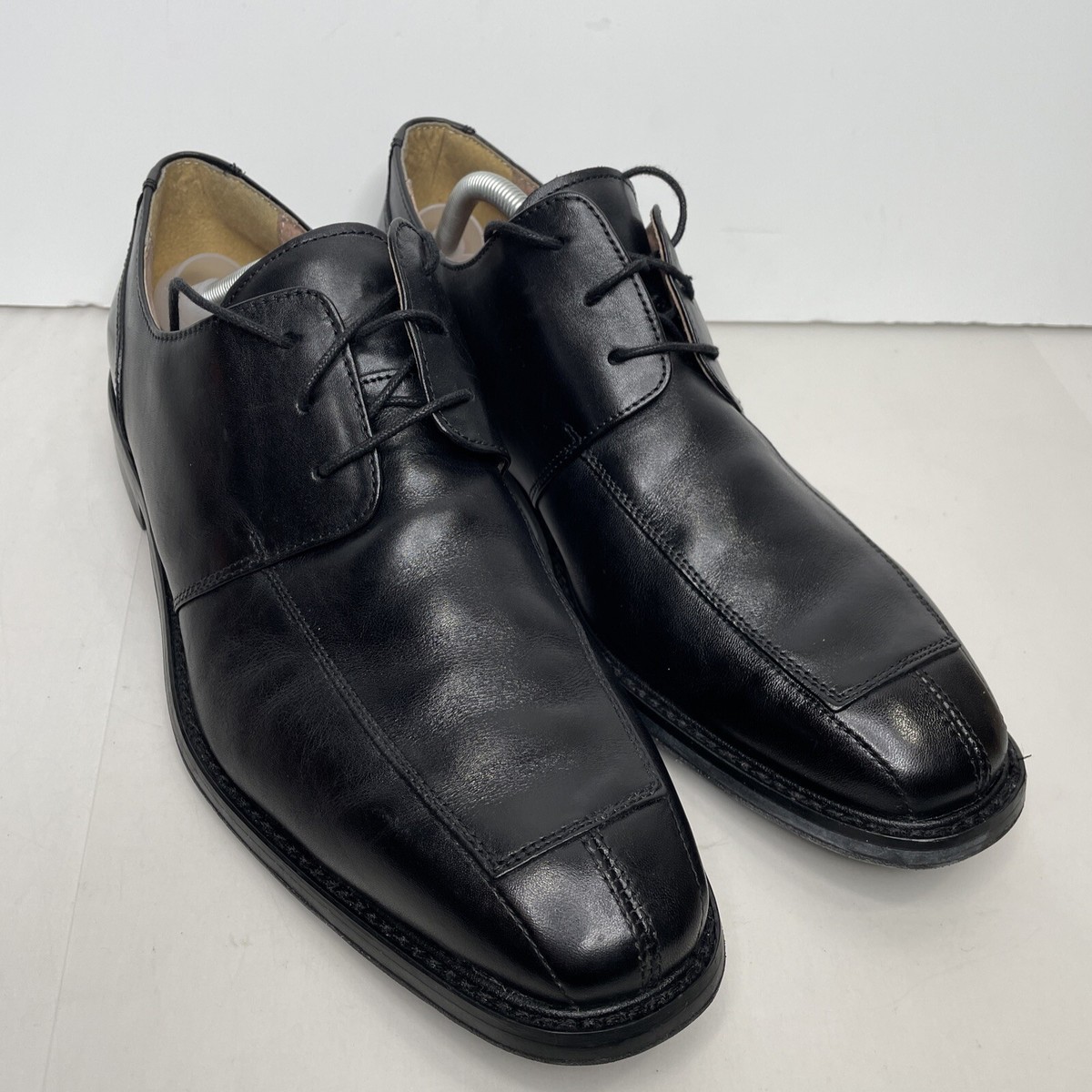 MENS FLORSHEIM 12D ASHLIN BLACK LEATHER SPLIT TOE DRESS  display picture 2