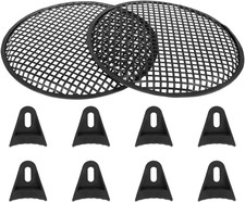 X Autohaux 2pcs 12 Inch Black Car Audio Speaker Cover Metal Mesh Subwoofer Grill