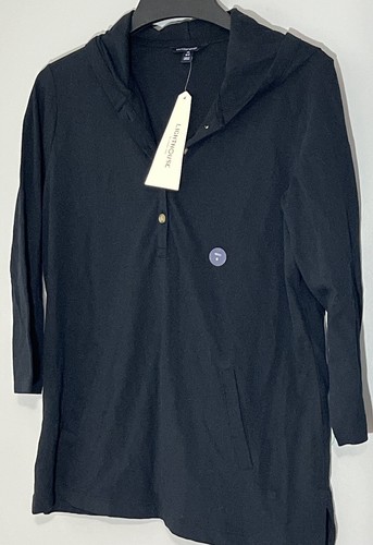 Lands' End Lighthouse Casual Navy Long Sleeve Hoodie Front Pocket Sz M SALE!!! - Picture 15 of 20