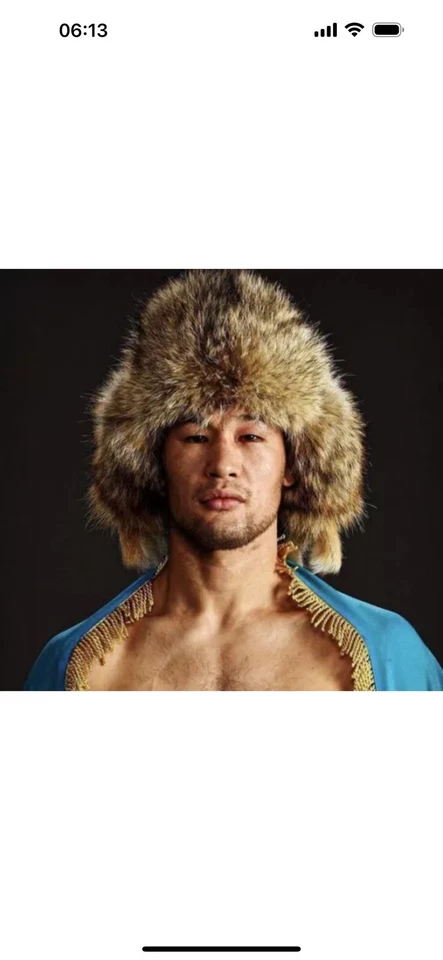 Sombrero de piel de zorro natural Malakhai Foto 2 de 4