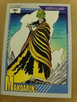 Mandarin Marvel 1991 "Super Villains" Comic Trading Card #60 - Photo 1/2