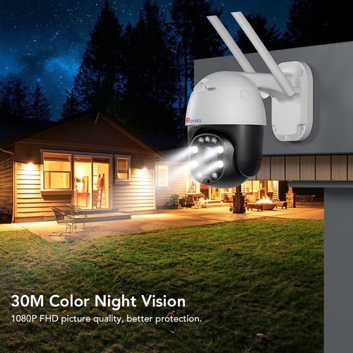 Ctronics 5X Optischer Zoom Überwachungskamera Aussen WLAN, PTZ WiFi IP Kamera GF - Bild 4 von 8