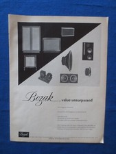Bozak Speakers Magazine Ad Audio Mag February 1971