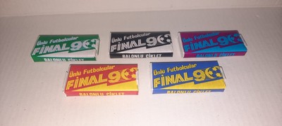Full set unopened bubble gum Final 1990