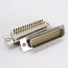 5pcs New Gold Pin 44pin 3 Row D-Sub Male Socket Solder Chassis Connector RS232