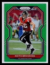 2020 Panini Prizm #232 Keith Brooking Green Prizm Atlanta Falcons