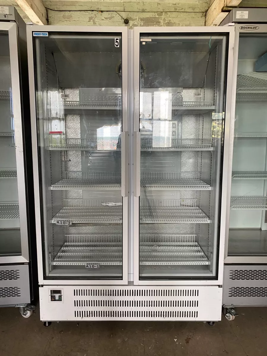 Double door fridge 2024 with glass doors