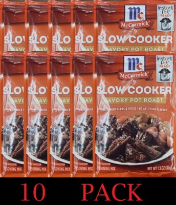 McCormick Slow Cooker Pot Roast Seasoning Mix Savory Herbs & Spices 1.3 oz  10 PK | eBay