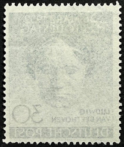 Germany W. Berlin, 30 pf, 125 Birth Anniv Beethoven, Scott 9N80, Michel 87, Used - Picture 2 of 2