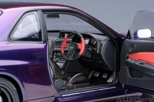 AUTOart 1/18 NISSAN SKYLINE NISMO R34 GT-R Z-tune Midnight Purple III 77464 New - Picture 9 of 10