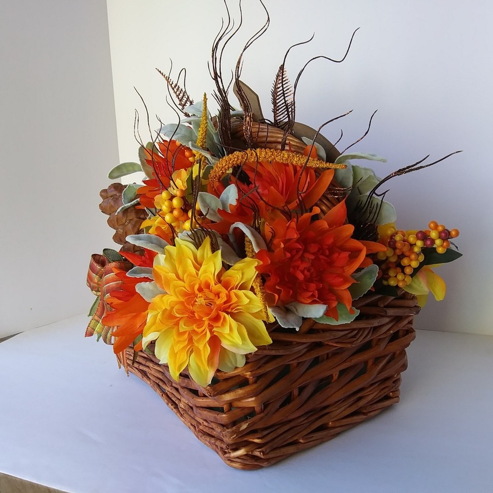 Fall Floral Arrangement Thanksgiving Centerpiece Fall Centerpiece Fall