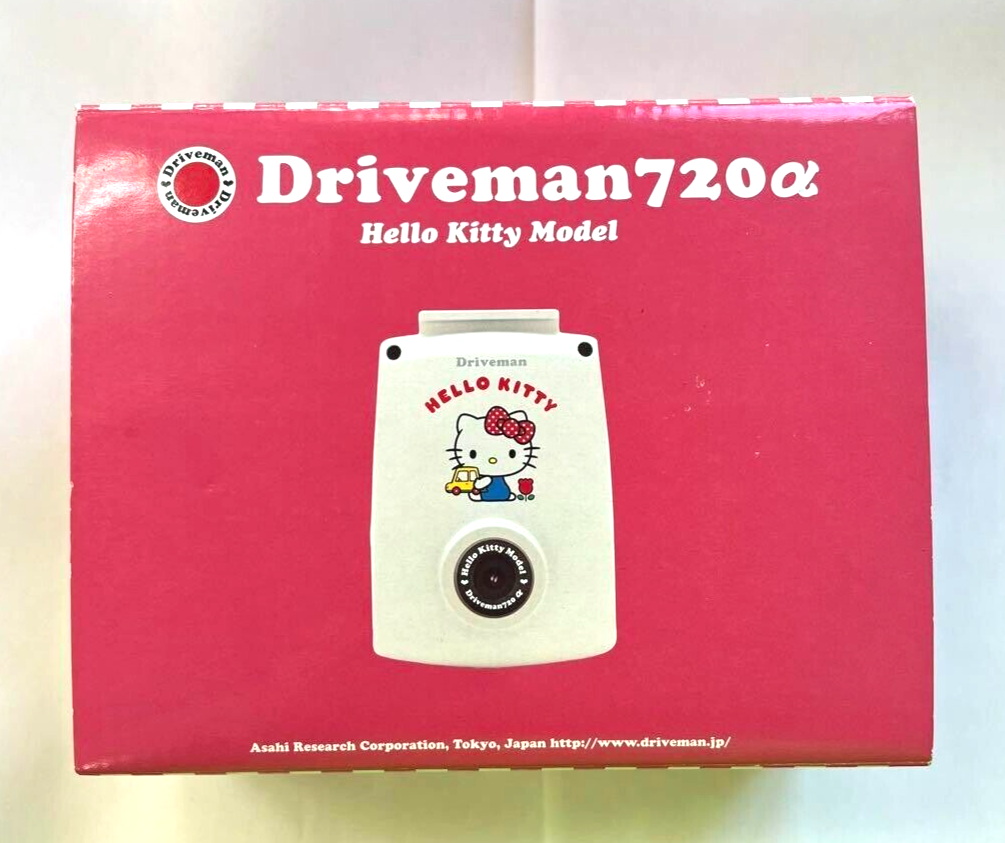 Asahi Research Co. Hello Kitty Driveman Dash Cam HK-720a-CSA4 New