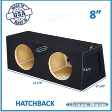 8" Dual Sealed Mid-Size Hatchback Sub Box 8" Ground-Shaker Subwoofer Enclosure