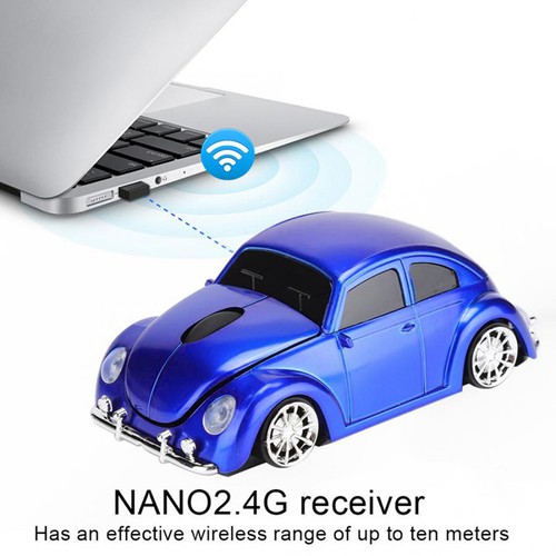 Beetle Mouse Rechargeable Waterproof 3 Buttons USB Wireless Mouse Receiver - Afbeelding 6 van 16
