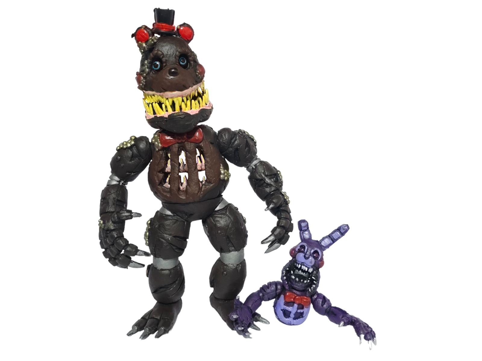 TOY FIGURE MEXICAN FIVE NIGHTS AT FREDDY 'ANIMATRONICS SPRINGTRAP C TWISTED  9IN