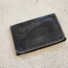 WITCHERY Black Clutch Bag with Chain Trim and strap