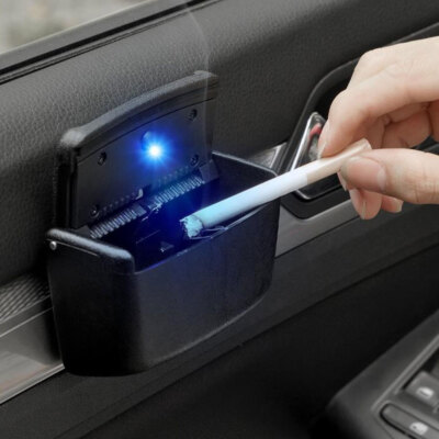 car cigarette led ashtray Portable Home Light up Auto Travel Ash Holder Cup Car Ashtray With Blue Led