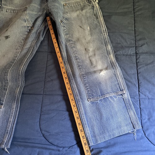 Vintage 00’s 32x28 Carhartt Double Knee Light Wash Jeans - Bild 9 von 10