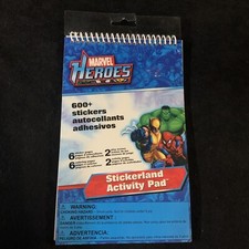 MARVEL HEROES STICKERLAND ACTIVITY PAD. 600 Stickers 2011. Sandy Lion