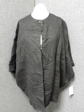 Maxmara Weekend Black Short Cape Coat Uk 12 Ln043 Nn 06