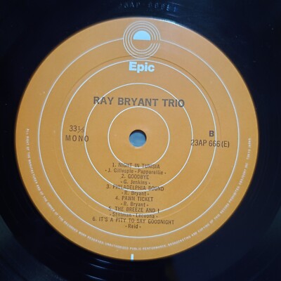 RAY BRYANT-RAY BRYANT TRIO 23AP-666 JAPAN REISSUE MONO 1LP CAP-OBI