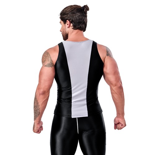 AMORESY Herren Spandex + Nylon Tops Weste Sport Fitness Laufen Tanks T-Shirts - Bild 5 von 22